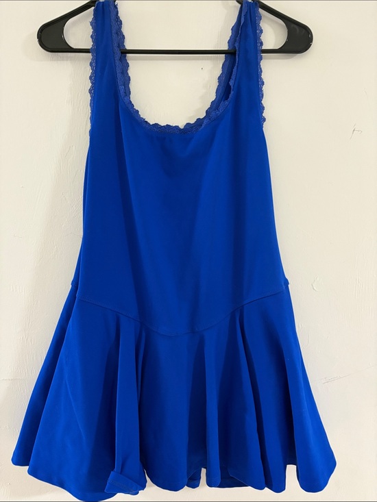 wild fable Dresses & Skirts - Wild Fable Royal Blue Lace-Trim Athletic dress with attached shorts size Medium